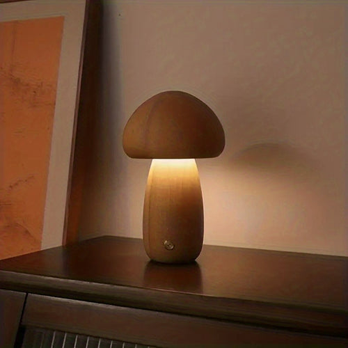 1 peça Luz Noturna LED, Abajur de Mesa Fofo de Cogumelo, Luz de Cogumelo Fofa, Luz com Interruptor de Toque, Luz Decorativa de Cogumelo, Lâmpada LED de Cogumelo