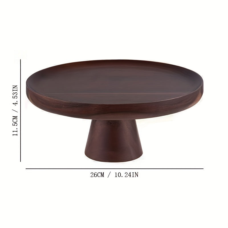 Suporte para Bolo de Madeira de Acácia, Prato de Bolo de Madeira de Acácia, Mesa de Sobremesa, Mousse Pele de Neve, Prato de Cupcake, Cúpula de Vidro para Bolo, Cúpula de Vidro com Base de Madeira e Estilos Sem Tampa de Vidro, Prato de Bolo, Expositor de Bolo, Tampa de Bolo, Prato de Jantar para