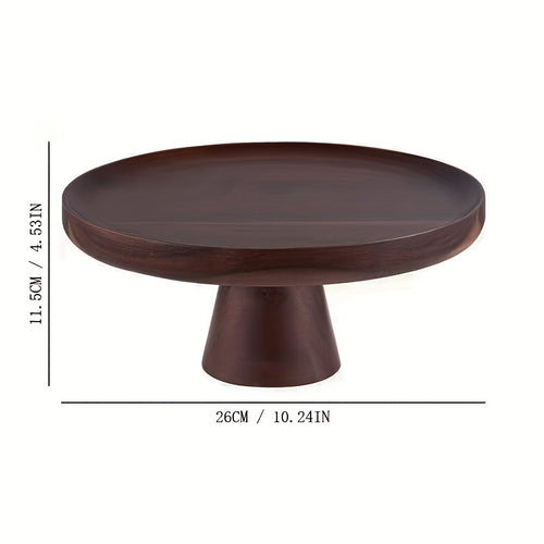 Suporte para Bolo de Madeira de Acácia, Prato de Bolo de Madeira de Acácia, Mesa de Sobremesa, Mousse Pele de Neve, Prato de Cupcake, Cúpula de Vidro para Bolo, Cúpula de Vidro com Base de Madeira e Estilos Sem Tampa de Vidro, Prato de Bolo, Expositor de Bolo, Tampa de Bolo, Prato de Jantar para