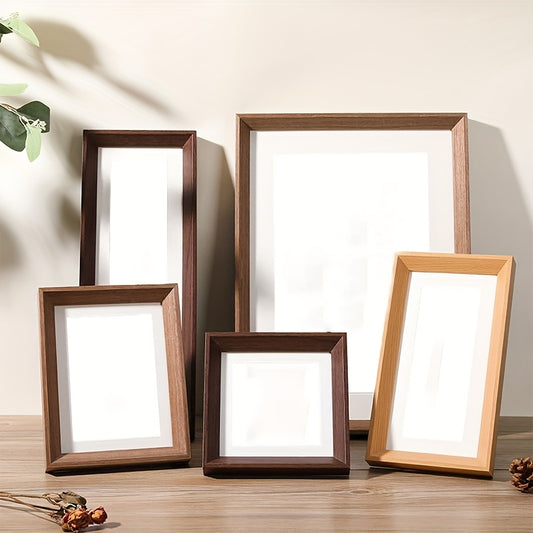 1 moldura de foto retro, moldura de foto de decoração de secretária de entrada, decoração de arte de parede de sala de estudo/sala de estar, moldura de foto de exibição de secretária e montada na parede, adequada para decoração de casa, decoração de escritório