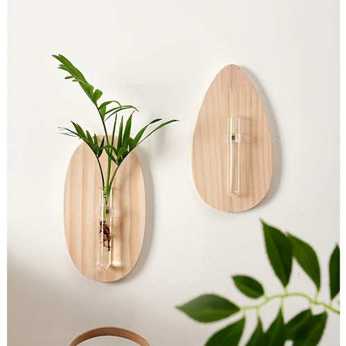Novas Prateleiras Flutuantes de Madeira, Arte de Decoração para Casa, Decorações de Parede, Vasos de Parede, Pendurais de Parede Hidropónicos Minimalistas