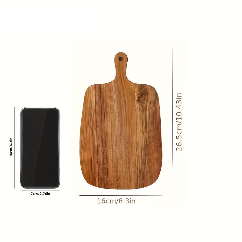 KEMORELA Tábua de Corte de Madeira de Alta Qualidade com Pega, Tábua de Corte Multifuncional - Adequada para Cortar Carne, Peixe, Queijo, Pão, Sobremesas, Frutas e Legumes. Utensílios de Cozinha
