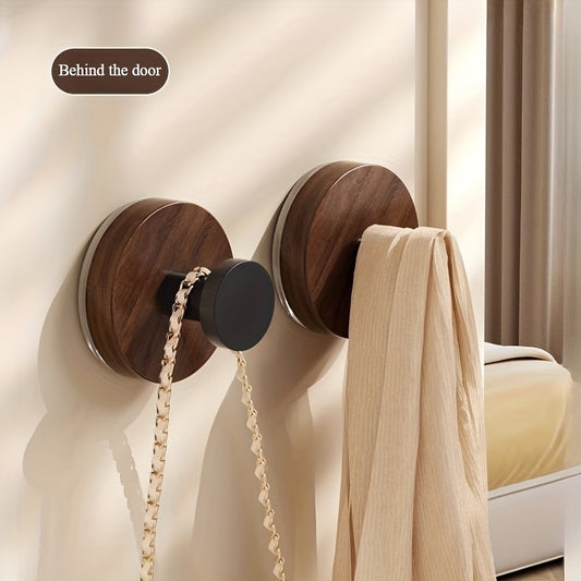 2 Peças de Ganchos Pesados para Banheiro e Cozinha Sem Furação, Montagem com Ventosa Forte, Organizador Economizador de Espaço para Toalhas, Casacos, Chapéus e Bolsas - Instalação Fácil em Portas e Armários, Decoração Ideal para Casa, Construção Resistente, Ganchos Multiuso Essenciais para Pequenos