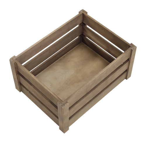1peça Cesta de armazenamento retangular multifuncional em madeira de fazenda rústica para festas, escritórios, quartos, cozinhas, armários, 3 tamanhos, vinho, frutas, legumes, brinquedos, organizador de livros, cesta de prateleira