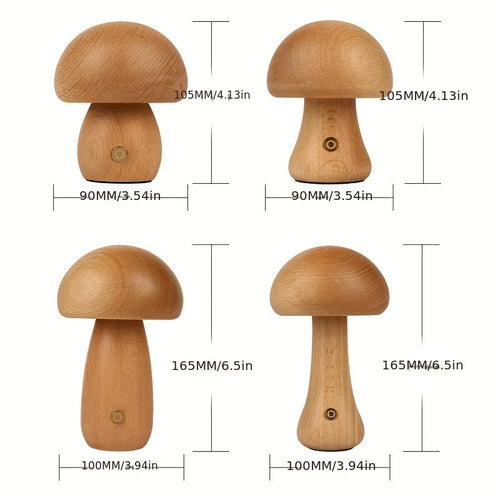 1 peça Luz Noturna LED, Abajur de Mesa Fofo de Cogumelo, Luz de Cogumelo Fofa, Luz com Interruptor de Toque, Luz Decorativa de Cogumelo, Lâmpada LED de Cogumelo