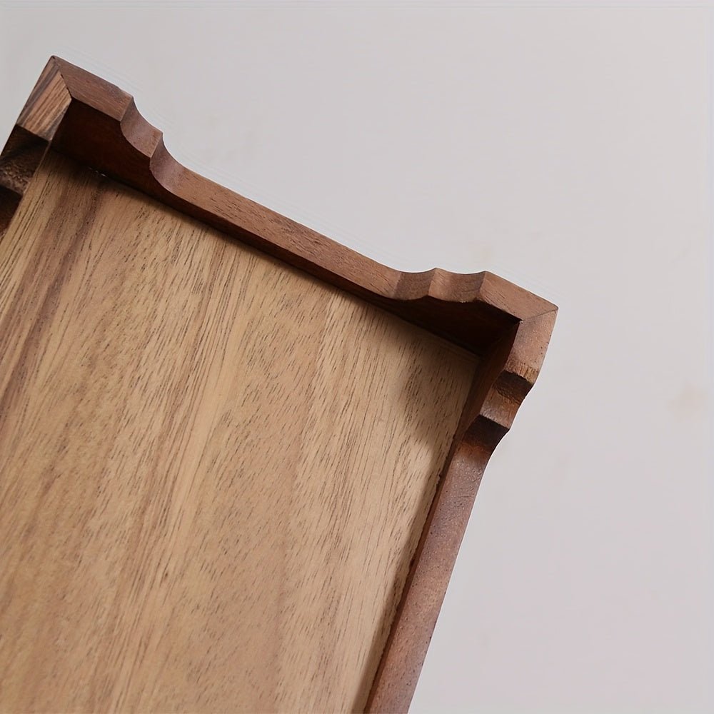 Tabuleiro Retangular de Madeira Individual, com 29,97 cm, Perfeito para Guardar Frascos de Loção no Balcão da Sua Pia. Ótimo para Organizar Artigos de Casa de Banho e Melhorar a Decoração
