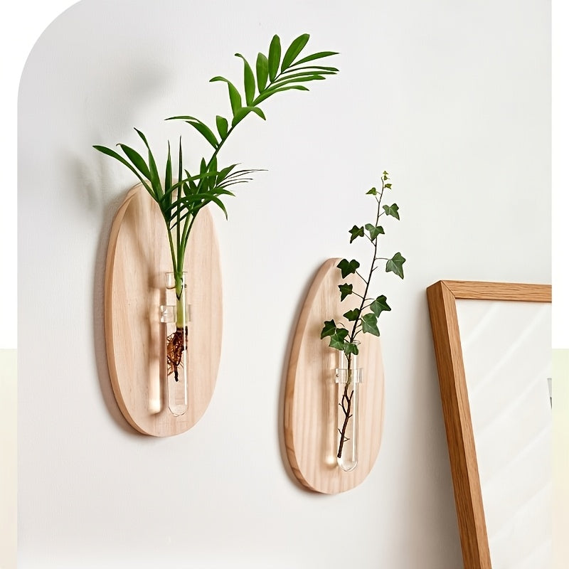 Novas Prateleiras Flutuantes de Madeira, Arte de Decoração para Casa, Decorações de Parede, Vasos de Parede, Pendurais de Parede Hidropónicos Minimalistas