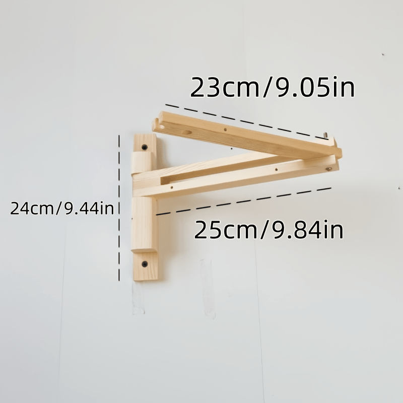 Suporte de Aplique de Parede Minimalista com Braço Oscilante de Madeira - Suporte de Luminária Dobrável para Área de Leitura de Quarto, Acessório de Iluminação DIY, Ótimo para Decoração de Casa de Volta às Aulas e Ação de Graças