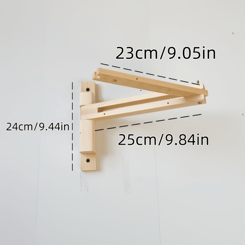 Suporte de Aplique de Parede Minimalista com Braço Oscilante de Madeira - Suporte de Luminária Dobrável para Área de Leitura de Quarto, Acessório de Iluminação DIY, Ótimo para Decoração de Casa de Volta às Aulas e Ação de Graças