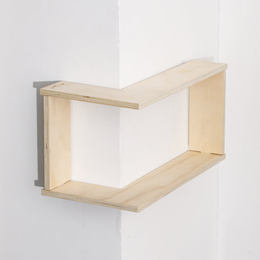 Prateleira de Canto de Armazenamento em Ângulo Reto de 90°, Prateleira Flutuante de Parede, Fácil Instalação, Ideal para Decoração de Casa e Decoração de Quarto na Sala de Estar, Quarto, Plantas, Colecionáveis, Livros, Material de Madeira, Prateleiras de Canto