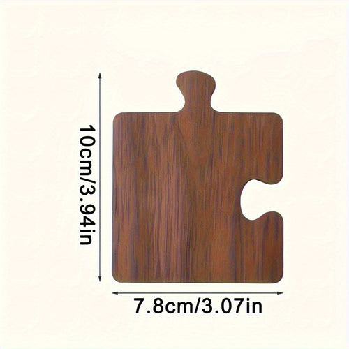 Conjunto de 4 Porta-Copos Vintage em Madeira 2D com Base Isolada, Ideal para Escritório, Bar e Decoração de Casa. Acessórios para Dia das Graças, Halloween e Natal - Melhor Opção para o Natal
