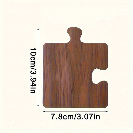 Conjunto de 4 Porta-Copos Vintage em Madeira 2D com Base Isolada, Ideal para Escritório, Bar e Decoração de Casa. Acessórios para Dia das Graças, Halloween e Natal - Melhor Opção para o Natal