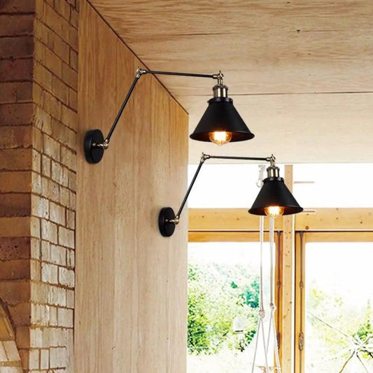 Industrial Plug In Wall Sconce