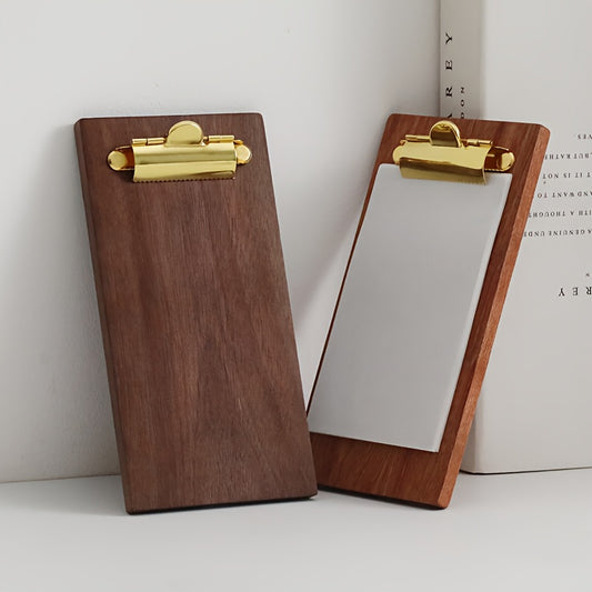 1 peça Mini Prancheta de Madeira Pequena Prancheta. Suporte de Exibição, Quadro de Memorandos. Prancheta de Receitas de Culinária, Adequada para Restaurantes, Escolas, Garçons, Garçons de Convidados, Suportes de Menu