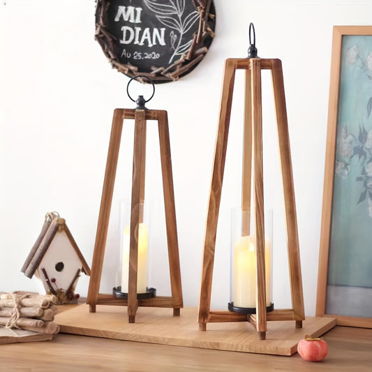 Suporte de Lanterna Vintage com Decoração de Pega, Castiçal Fácil e Portátil, Lanterna de Quintal de Casa de Campo, Adequado para Casamentos, Festas, Festivais, Celebrações, Ambiente Romântico, Decoração de Jardim de Adereços, Uso Interior e Exterior