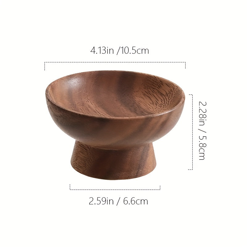 1pc Bandeja de Joias de Nogueira, Bandeja de Anéis, Pequena Bandeja de Acessórios de Madeira, Taça de Chaves, Bandeja Decorativa. Bandeja de Armazenamento de Mesa Multifuncional. Adequada para Amigos, Irmãs, Filhas e Mães, Bandejas de Joias