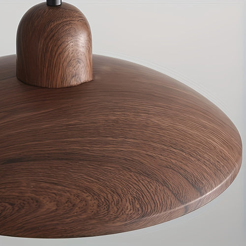 Candeeiro Moderno Minimalista, Pendente em Cúpula, Candeeiro Esférico Industrial em Ferro, Característica de Grão de Madeira Retro, Adequado para Luminárias de Ilha de Cozinha, Candeeiro Suspenso para Teto de Mesa de Jantar de Quarto