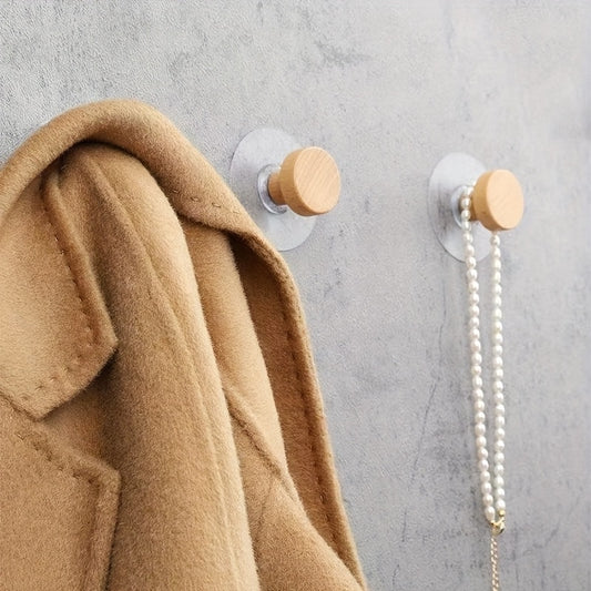 3 Peças de Ganchos Autoadesivos para Parede - Acabamento Grão, Ideal para Pendurar Roupas, Casacos, Chapéus, Toalhas - Instalação Sem Furação, para Armários, Portas, Guarda-Roupas, Gavetas - Ganchos