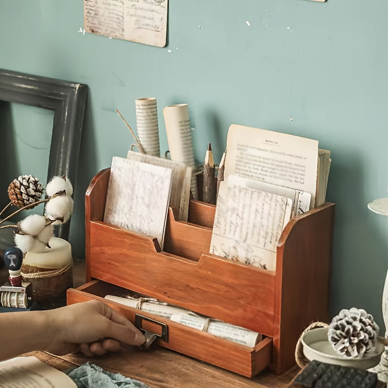 Caixa de Arrumação de Secretária para Escritório, Organizador de Máscaras, Arquivos, Papelaria, Cartões, Dados, Livros de Imagens, Prateleira de Arrumação de Papel A4, Arrumação de Cartas, Organizador de Secretária e Gavetas para Arrumação Doméstica