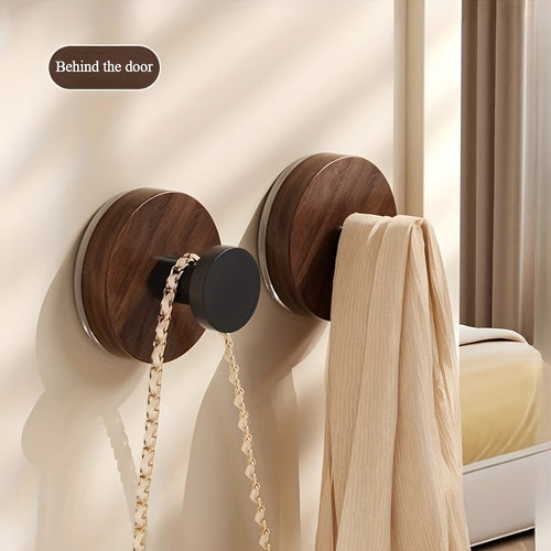 2 Peças de Ganchos Pesados para Banheiro e Cozinha Sem Furação, Montagem com Ventosa Forte, Organizador Economizador de Espaço para Toalhas, Casacos, Chapéus e Bolsas - Instalação Fácil em Portas e Armários, Decoração Ideal para Casa, Construção Resistente, Ganchos Multiuso Essenciais para Pequenos