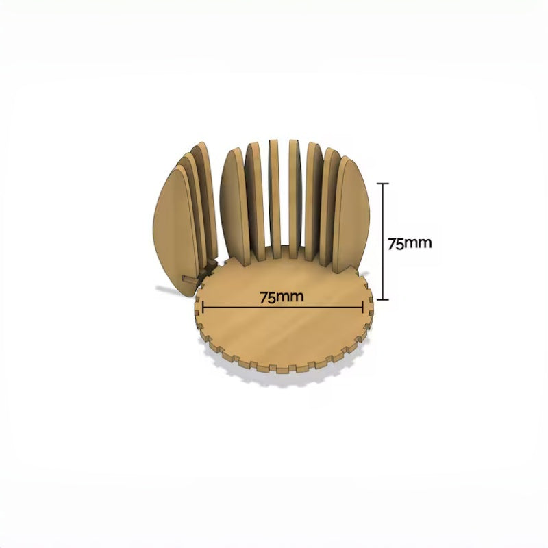 Um Decoração de Suporte de Vela com Junta de Madeira Única, Adequado para Decoração de Mesa, Centros de Mesa Festivos, Apresentando um Design Minimalista, Suporte de Exibição Moderno, Feito de Materiais Duráveis, Base de Vela