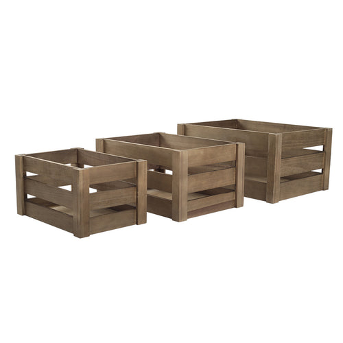1peça Cesta de armazenamento retangular multifuncional em madeira de fazenda rústica para festas, escritórios, quartos, cozinhas, armários, 3 tamanhos, vinho, frutas, legumes, brinquedos, organizador de livros, cesta de prateleira