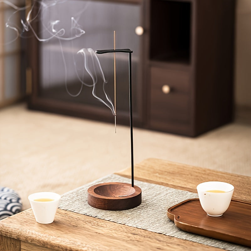 Retiro Aromático, Queimador de Incenso de Madeira Elegante - Perfeito para Yoga, Meditação & Relaxamento | Presente Ideal para o Dia das Mães & Natal