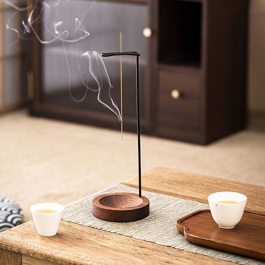 Retiro Aromático, Queimador de Incenso de Madeira Elegante - Perfeito para Yoga, Meditação & Relaxamento | Presente Ideal para o Dia das Mães & Natal