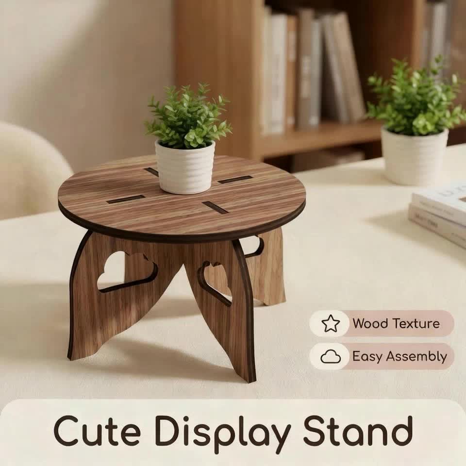 1 unidade, Prateleira de Mesa de Madeira, Suporte para Velas e Cosméticos, Estante Minimalista para Pequenos Ornamentos e Plantas Verdes, Montagem Fácil sem Furos, Multifuncional, Prateleira de Pé
