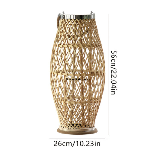 Lanternas de Madeira, Castiçais de Bambu, Artigos Decorativos para um Jantar à Luz de Vela, Adereços de Fotografia e Lanternas de Chão para Interior