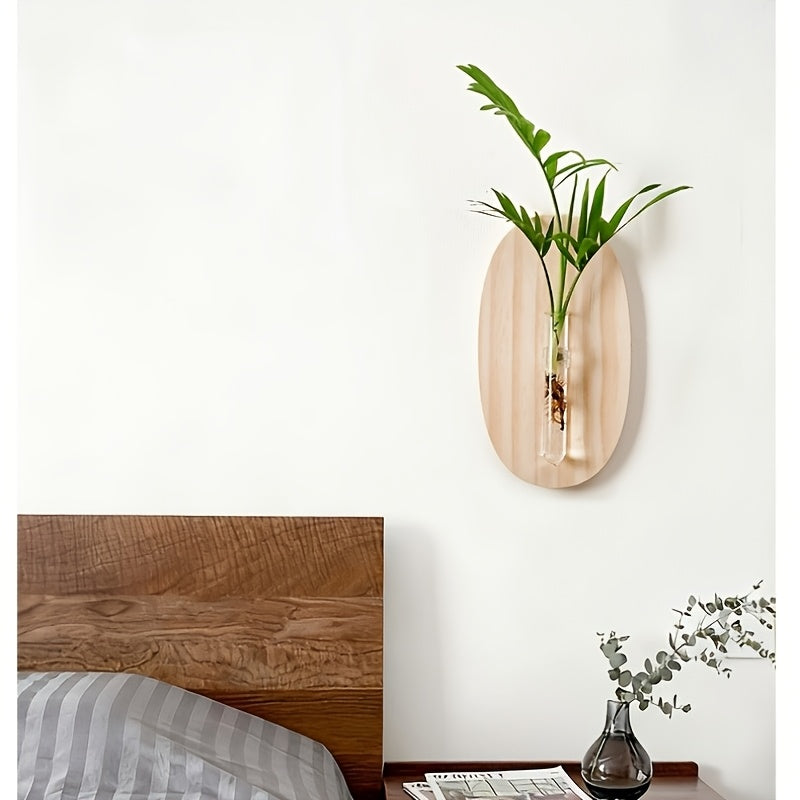 Novas Prateleiras Flutuantes de Madeira, Arte de Decoração para Casa, Decorações de Parede, Vasos de Parede, Pendurais de Parede Hidropónicos Minimalistas