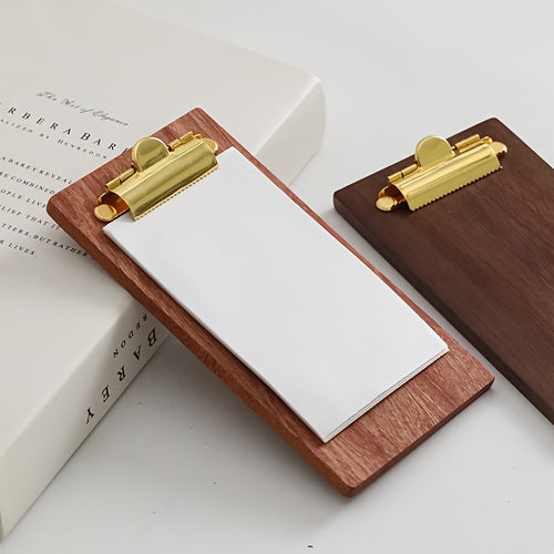 1 peça Mini Prancheta de Madeira Pequena Prancheta. Suporte de Exibição, Quadro de Memorandos. Prancheta de Receitas de Culinária, Adequada para Restaurantes, Escolas, Garçons, Garçons de Convidados, Suportes de Menu