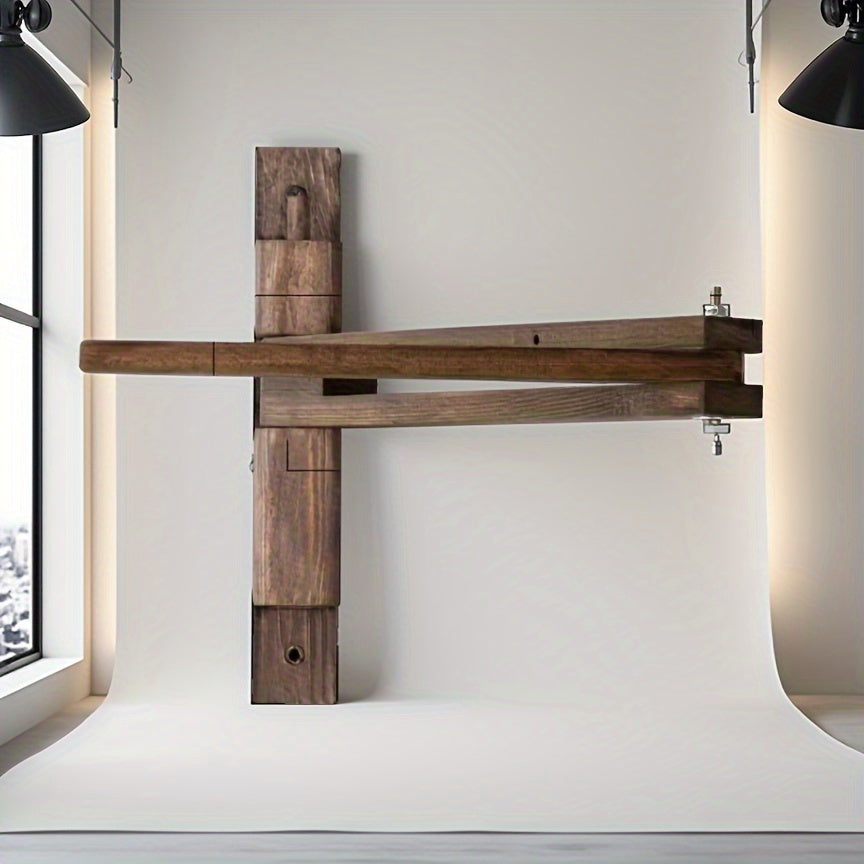 Suporte de Candeeiro de Parede Estilo Industrial - Suporte de Iluminação Ajustável, Sem Necessidade de Cablagem, Design Clássico Adequado para Secretárias, Estantes, Quartos, Salas de Estar, Iluminação Minimalista, Estrutura Robusta, Decoração de Casa, Iluminação Vintage