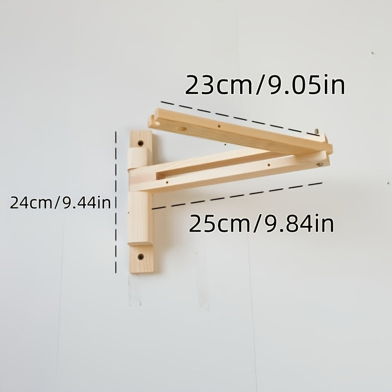 Suporte de Aplique de Parede Minimalista com Braço Oscilante de Madeira - Suporte de Luminária Dobrável para Área de Leitura de Quarto, Acessório de Iluminação DIY, Ótimo para Decoração de Casa de Volta às Aulas e Ação de Graças