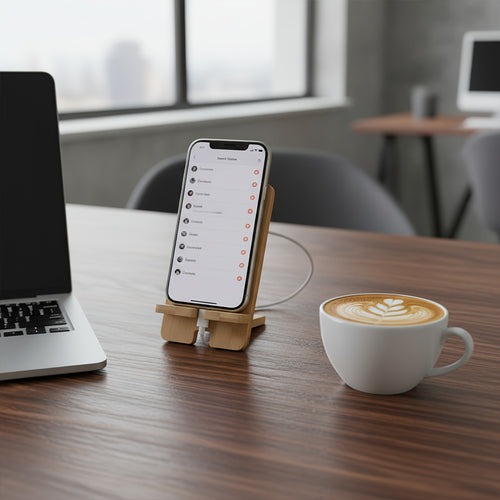 Suporte de Celular de 2 Peças (1/2 Peças) Destacável, Suporte de Mesa Ajustável Multiângulo. Porta de Carregamento Não Obstrui Cabos. Compatível com Todos os Tamanhos de Smartphones. Adequado para Escritórios, Quartos e Cozinhas. Simples e Prático.