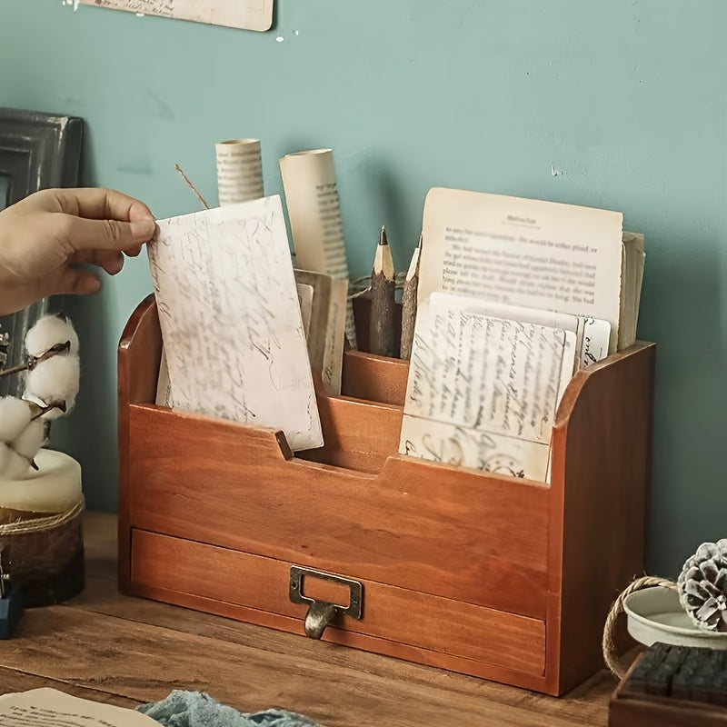 Caixa de Arrumação de Secretária para Escritório, Organizador de Máscaras, Arquivos, Papelaria, Cartões, Dados, Livros de Imagens, Prateleira de Arrumação de Papel A4, Arrumação de Cartas, Organizador de Secretária e Gavetas para Arrumação Doméstica