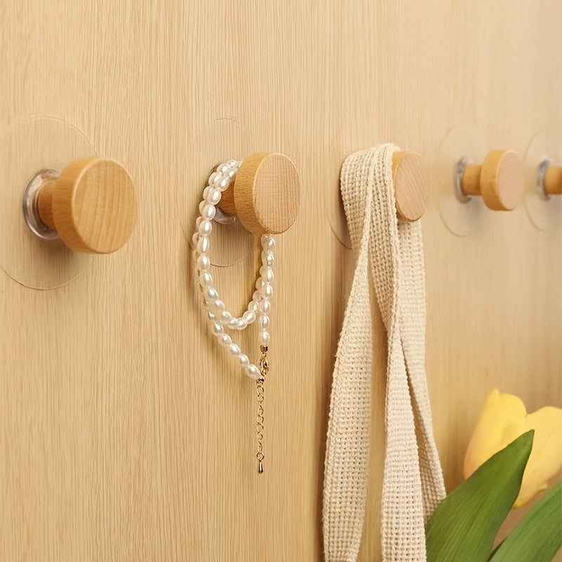 3 Peças de Ganchos Autoadesivos para Parede - Acabamento Grão, Ideal para Pendurar Roupas, Casacos, Chapéus, Toalhas - Instalação Sem Furação, para Armários, Portas, Guarda-Roupas, Gavetas - Ganchos