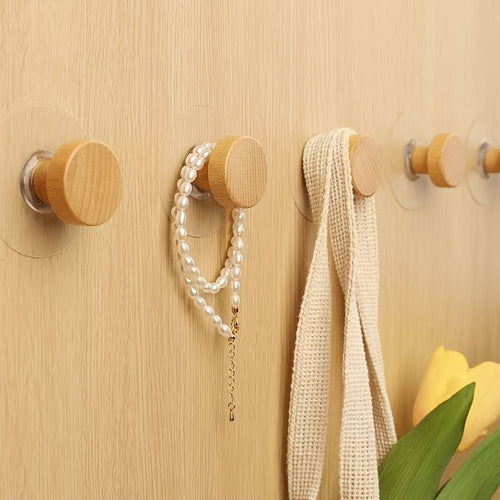 3 Peças de Ganchos Autoadesivos para Parede - Acabamento Grão, Ideal para Pendurar Roupas, Casacos, Chapéus, Toalhas - Instalação Sem Furação, para Armários, Portas, Guarda-Roupas, Gavetas - Ganchos